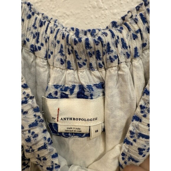 Anthropologie Clemente Romper Off Shoulder  Jumpsuit  Sz Xs Missing Belt - Picture 6 of 6